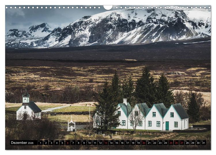 Produktbild: Island. Ein Land f&uuml;r Entdecker und Abenteurer. (Wandkalender 2026 DIN A3 quer), CALVENDO Monatskalender