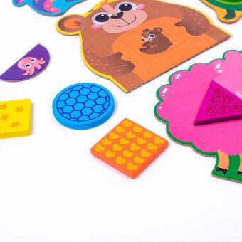Produktbild: Lernspiel Sortierspiel mit Holzfiguren. Tiere RW4204