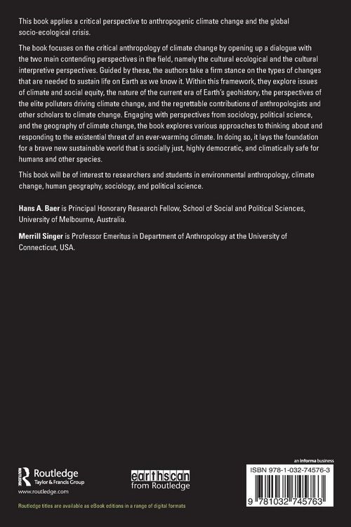 Produktbild: Building the Critical Anthropology of Climate Change