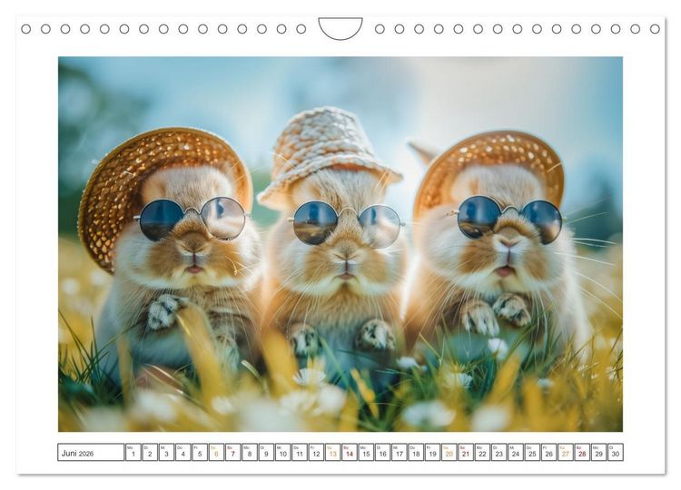 Produktbild: Lustige Hasengeschichten (Wandkalender 2026 DIN A4 quer), CALVENDO Monatskalender