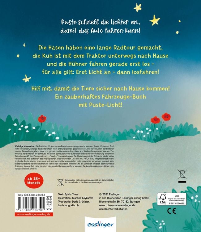 Produktbild: Mein Puste-Licht-Buch: Licht an &ndash; losgefahren!