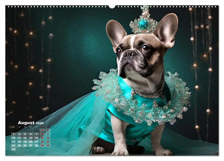 Produktbild: Kleine Hunde - Gro&szlig;e Diven (Wandkalender 2026 DIN A2 quer), CALVENDO Monatskalender