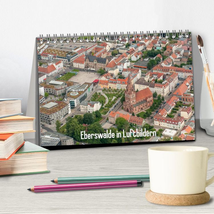 Produktbild: Eberswalde in Luftbildern (Tischkalender 2026 DIN A5 quer), CALVENDO Monatskalender