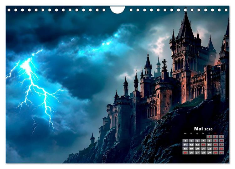 Produktbild: Burgen der Legenden (Wandkalender 2026 DIN A4 quer), CALVENDO Monatskalender