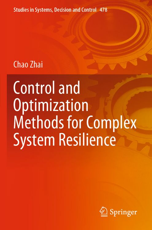 Produktbild: Control and Optimization Methods for Complex System Resilience