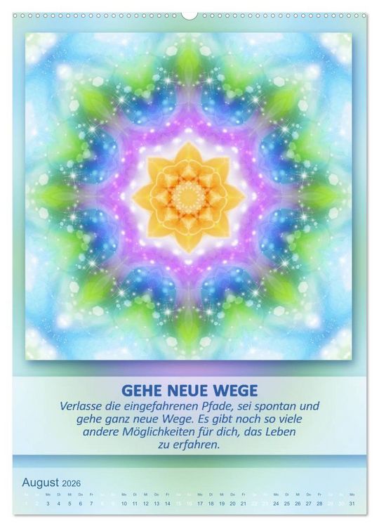 Produktbild: Light Energy Mandalas - Kalender - Vol. 2 (Wandkalender 2026 DIN A2 hoch), CALVENDO Monatskalender