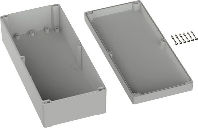 Produktbild: TRU COMPONENTS TC-9065720 Industrie-Geh&auml;use 360 x 160 x 100 ABS Lichtgrau (RAL 7035) 1St.