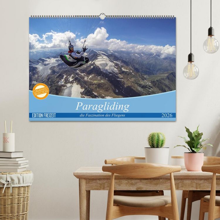 Produktbild: Paragliding - die Faszination des Fliegens (Wandkalender 2026 DIN A2 quer), CALVENDO Monatskalender
