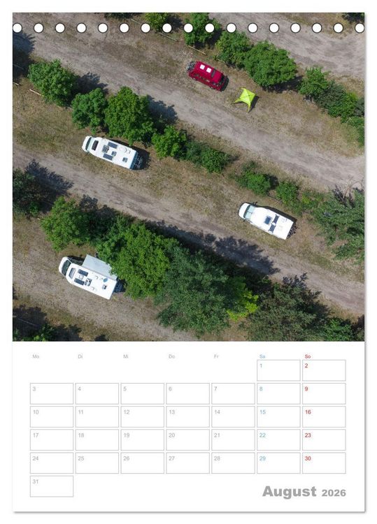 Produktbild: CAMPING-GL&Uuml;CK - Dein Urlaubsplaner (Tischkalender 2026 DIN A5 hoch), CALVENDO Monatskalender