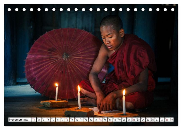 Produktbild: WUNDERVOLLES BAGAN (Tischkalender 2026 DIN A5 quer), CALVENDO Monatskalender