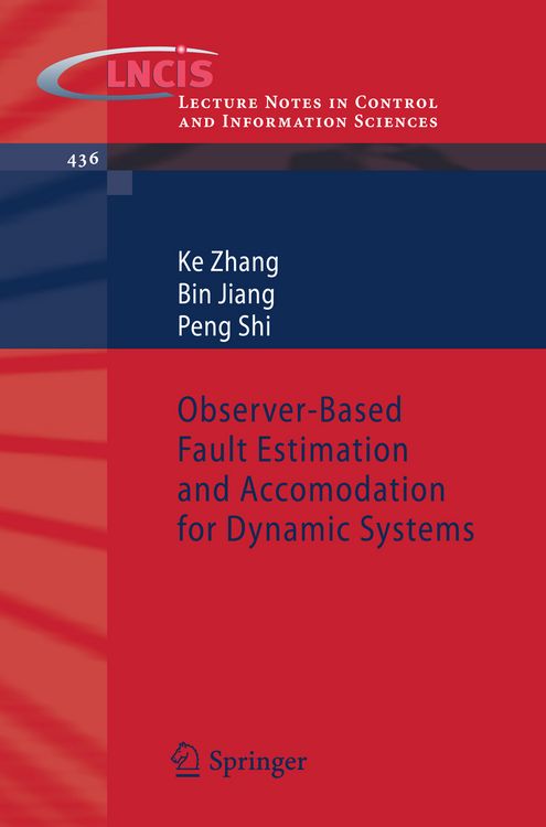 Produktbild: Observer-Based Fault Estimation and Accomodation for Dynamic Systems