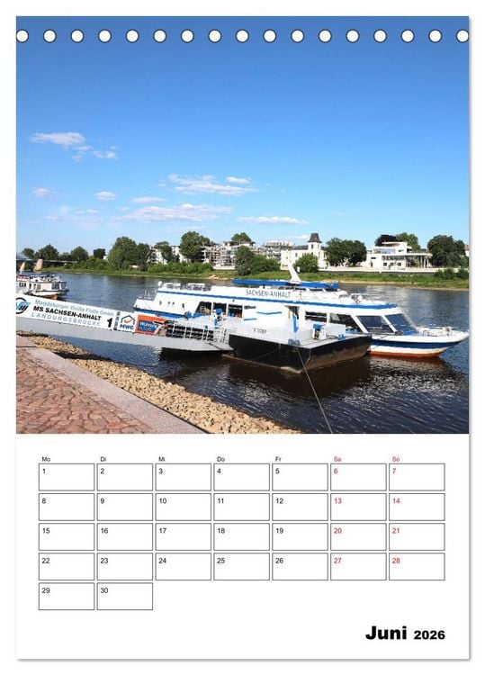 Produktbild: Magdeburger Ansichten (Tischkalender 2026 DIN A5 hoch), CALVENDO Monatskalender