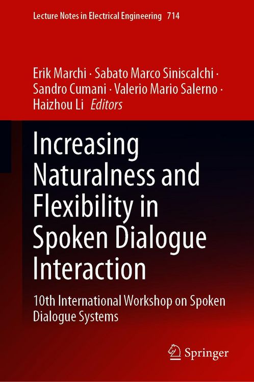 Produktbild: Increasing Naturalness and Flexibility in Spoken Dialogue Interaction