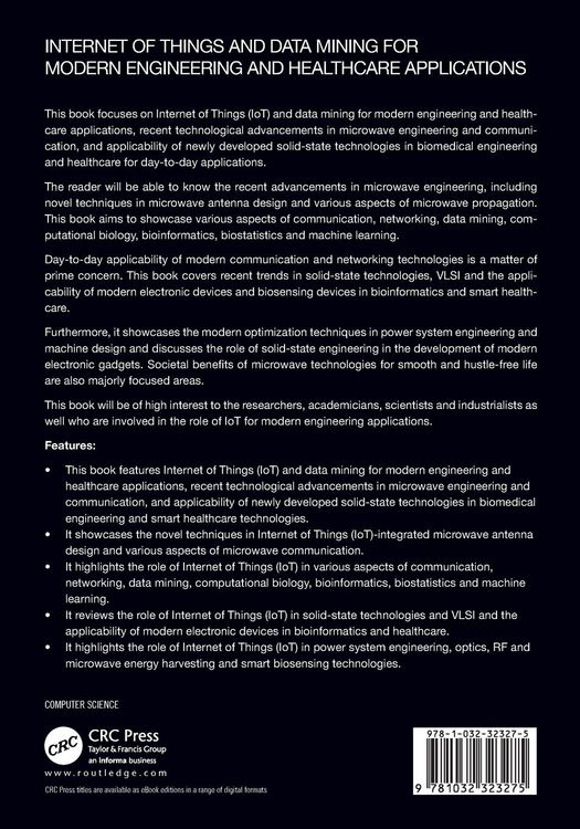 Produktbild: Internet of Things and Data Mining for Modern Engineering and Healthcare Applications