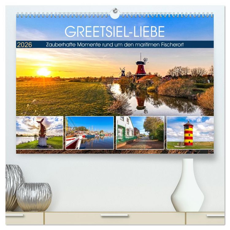 Produktbild: GREETSIEL-LIEBE (hochwertiger Premium Wandkalender 2026 DIN A2 quer), Kunstdruck in Hochglanz