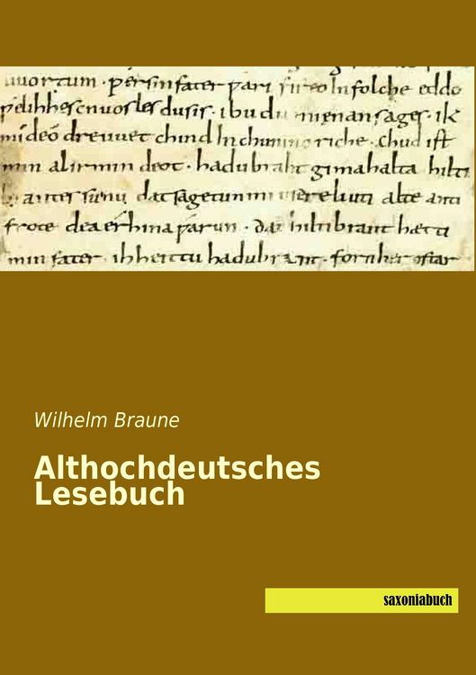 Produktbild: Althochdeutsches Lesebuch