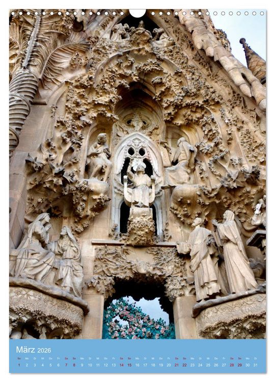 Produktbild: Sagrada Fam&iacute;lia - Gaud&iacute;s unvollendetes Meisterwerk (Wandkalender 2026 DIN A3 hoch), CALVENDO Monatskalender