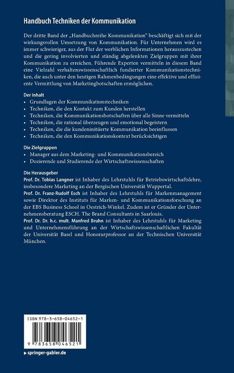 Produktbild: Handbuch Techniken der Kommunikation