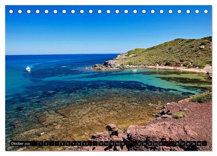 Produktbild: MENORCA - Die sanfte Perle (Tischkalender 2026 DIN A5 quer), CALVENDO Monatskalender