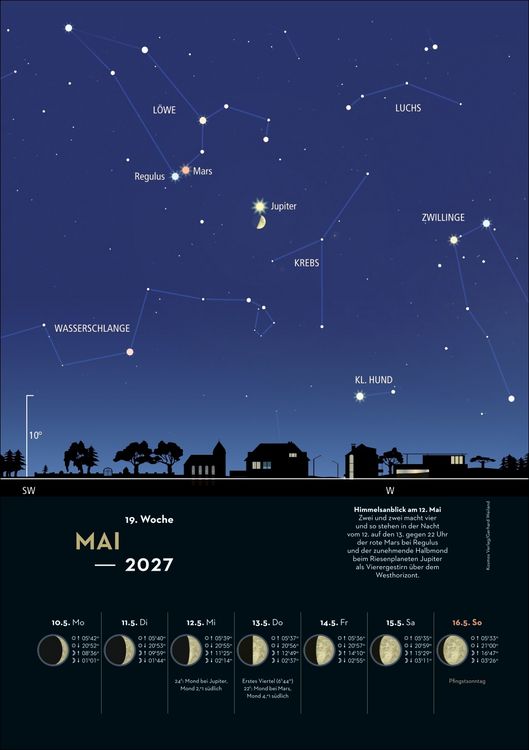 Produktbild: KOSMOS Himmelsjahr Wochen-Kulturkalender 2027 - Der Wandkalender f&uuml;r jede Woche