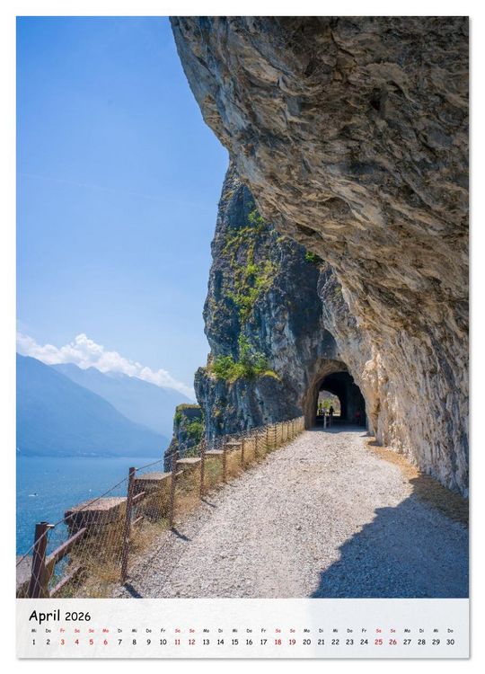 Produktbild: Riva del Garda ... und die Ponalestra&szlig;e (Wandkalender 2026 DIN A3 hoch), CALVENDO Monatskalender