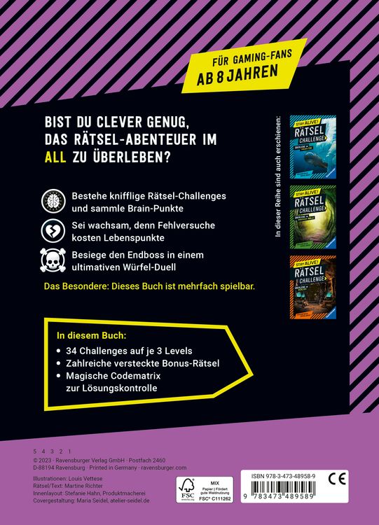 Produktbild: Stay alive! R&auml;tsel-Challenge - &Uuml;berlebe im All
