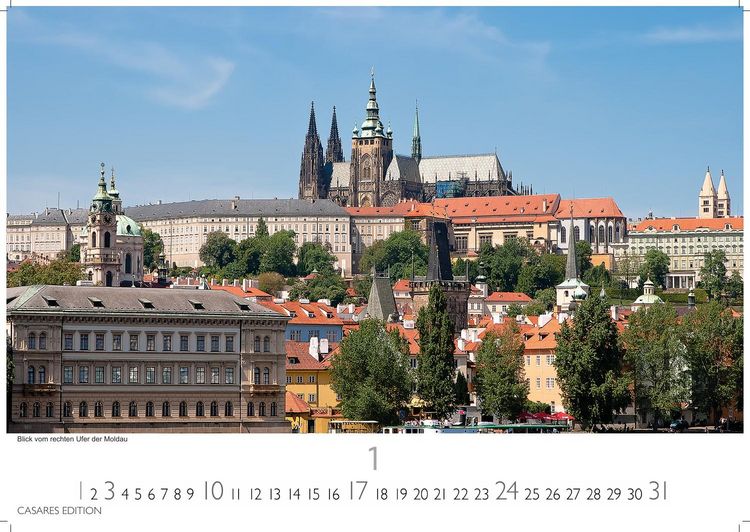 Produktbild: Prag Kalender 2027 &ndash; Wandkalender | Fotokalender 35x50cm Grosses Format - Hochwertige Fotos von Prags bekanntesten Bauwerken, historischen Pl&auml;tzen und malerischen Ecken