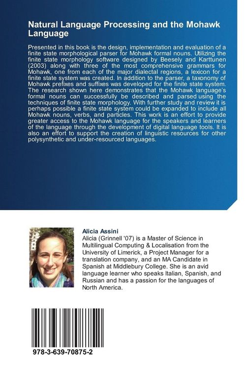 Produktbild: Natural Language Processing and the Mohawk Language