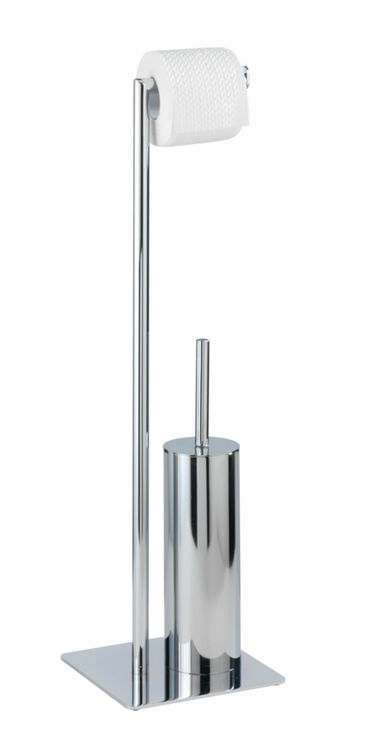 Produktbild: Stand WC-Garnitur Mod. Recco, WC-B&uuml;rstenhalter und Toilettenpapierhalter