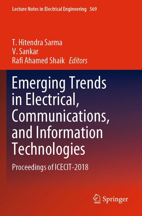 Produktbild: Emerging Trends in Electrical, Communications, and Information Technologies