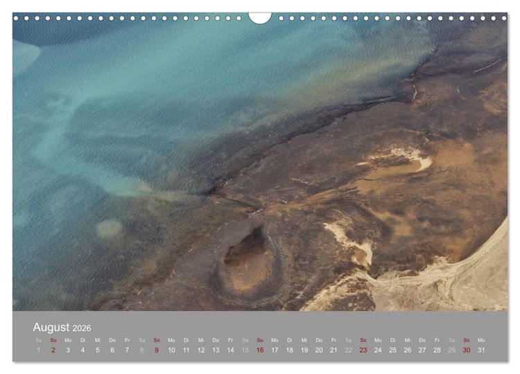 Produktbild: Naturkunst - Luftbilder (Wandkalender 2026 DIN A3 quer), CALVENDO Monatskalender