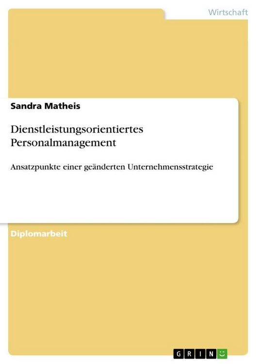 Produktbild: Dienstleistungsorientiertes Personalmanagement