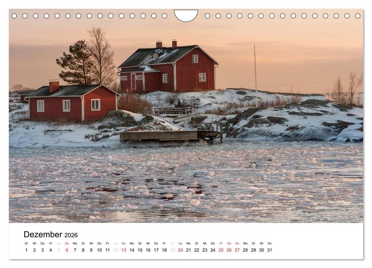 Produktbild: Finnland: Land der 1000 Seen (Wandkalender 2026 DIN A4 quer), CALVENDO Monatskalender
