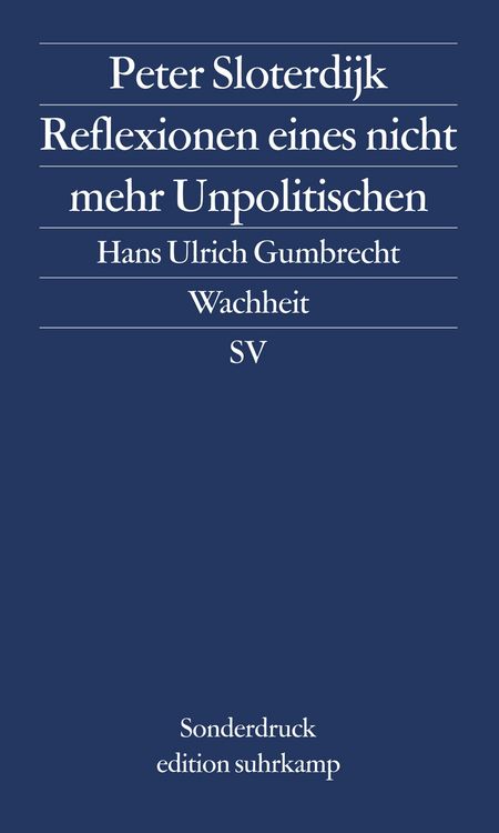 Produktbild: Reflexionen eines nicht mehr Unpolitischen