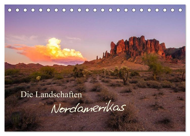 Produktbild: Die Landschaften Nordamerikas (Tischkalender 2026 DIN A5 quer), CALVENDO Monatskalender
