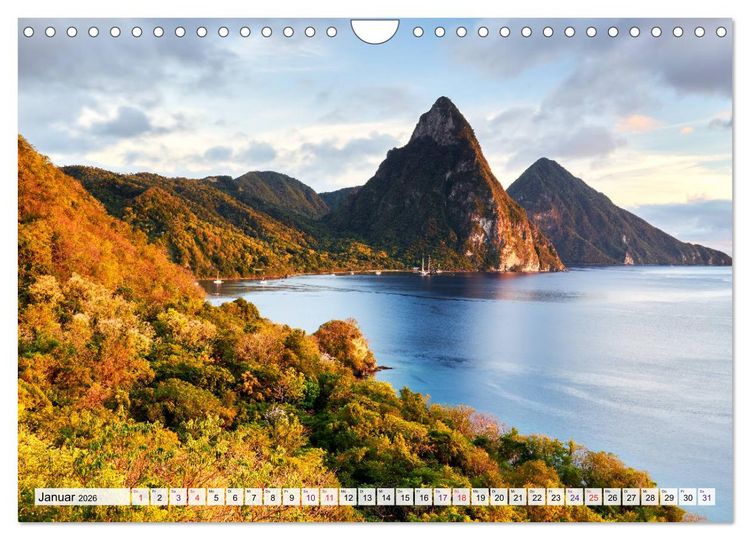 Produktbild: Inseln &uuml;ber dem Winde (Wandkalender 2026 DIN A4 quer), CALVENDO Monatskalender