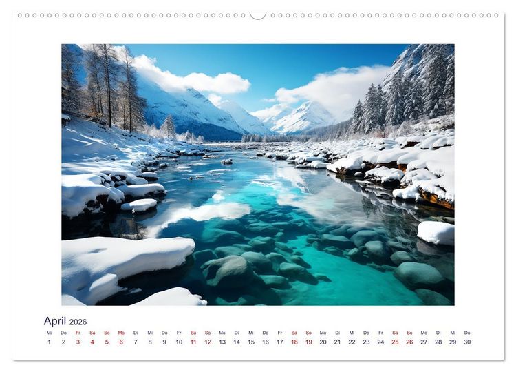 Produktbild: Faszinierender Norden (hochwertiger Premium Wandkalender 2026 DIN A2 quer), Kunstdruck in Hochglanz