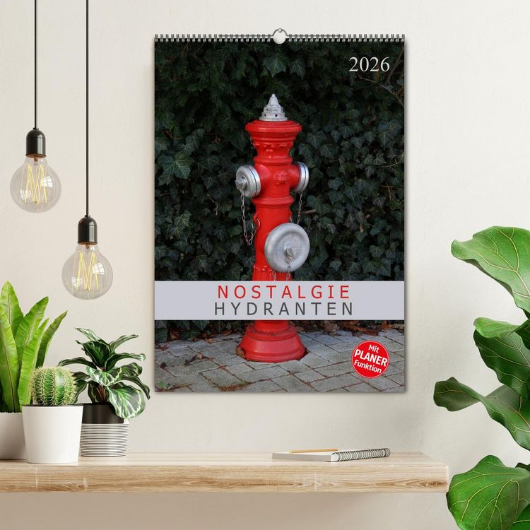Produktbild: Nostalgie Hydranten (Wandkalender 2026 DIN A2 hoch), CALVENDO Monatskalender