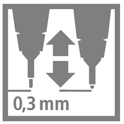 Produktbild: STABILO Fineliner mit gefederter Spitze -   SENSOR F - fein - 8er Pack - mit 8 verschiedenen Farben