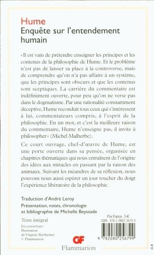Produktbild: Enqu&ecirc;te sur l'entendement humain