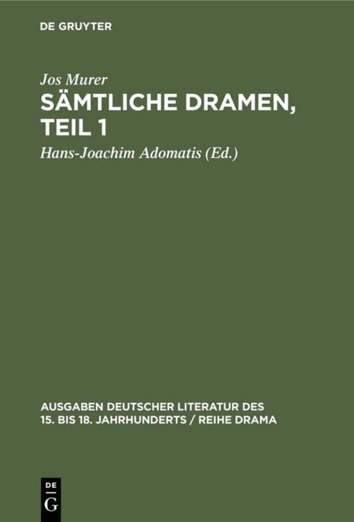 Produktbild: S&auml;mtliche Dramen, Teil 1