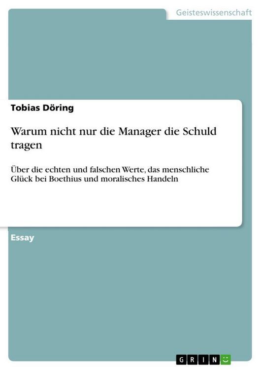 Produktbild: Warum nicht nur die Manager die Schuld tragen