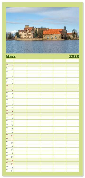 Produktbild: Familienplaner 2026 - Sachsen-Anhalt - Eine Sch&ouml;nheit in der Mitte Deutschlands mit 5 Spalten (Wandkalender, 21 x 45 cm) CALVENDO