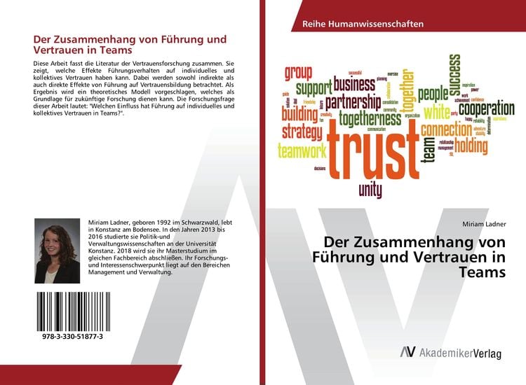 Produktbild: Der Zusammenhang von F&uuml;hrung und Vertrauen in Teams