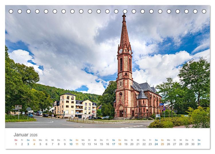 Produktbild: Rudolstadt - im Tal der Saale (Tischkalender 2026 DIN A5 quer), CALVENDO Monatskalender