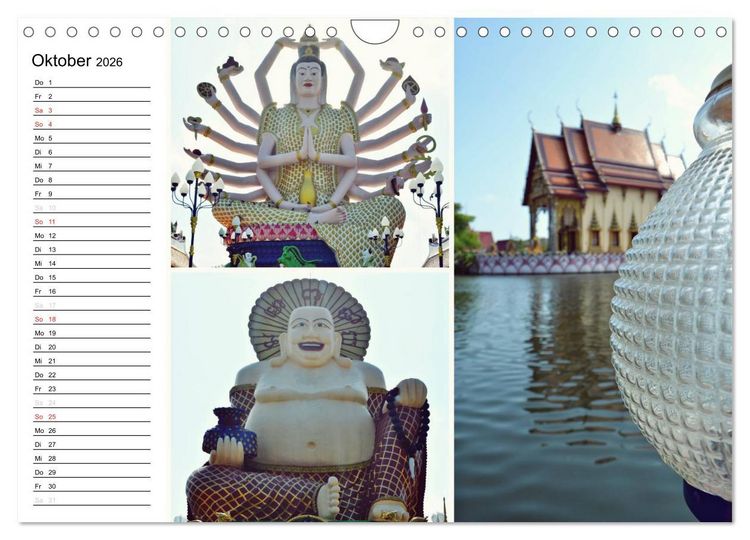 Produktbild: Das bunte Leben in Thailand (Wandkalender 2026 DIN A4 quer), CALVENDO Monatskalender