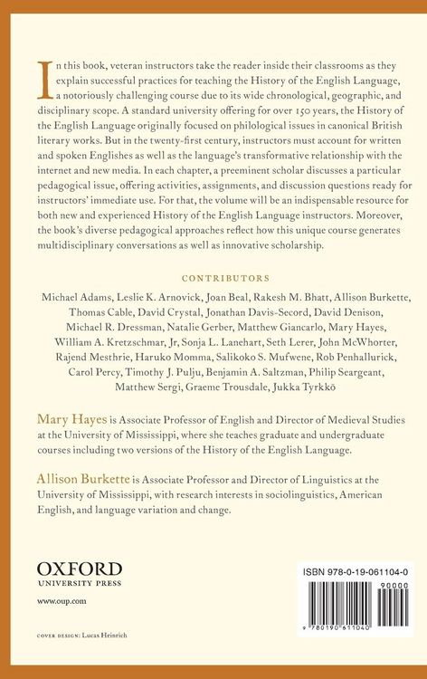 Produktbild: Approaches to Teaching the History of the English Language
