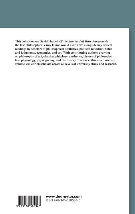 Produktbild: Reading David Hume&rsquo;s 'Of the Standard of Taste'