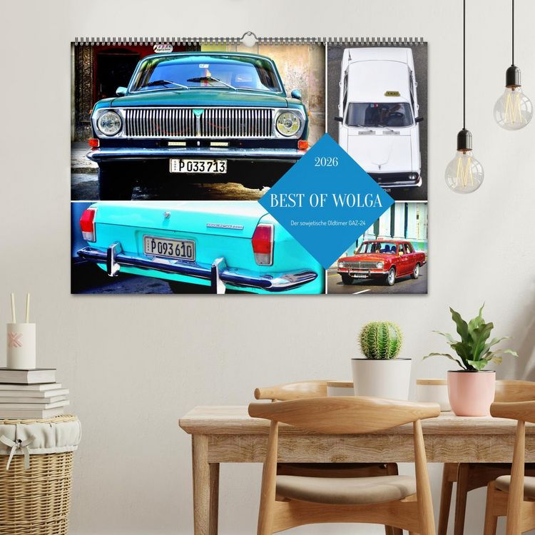 Produktbild: BEST OF WOLGA - Der sowjetische Oldtimer GAZ-24 (Wandkalender 2026 DIN A2 quer), CALVENDO Monatskalender