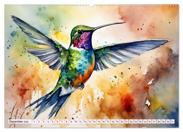 Produktbild: Schillernde Edelsteine (Wandkalender 2026 DIN A2 quer), CALVENDO Monatskalender